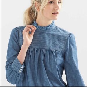 GAP - Tie-back chambray top - Small
